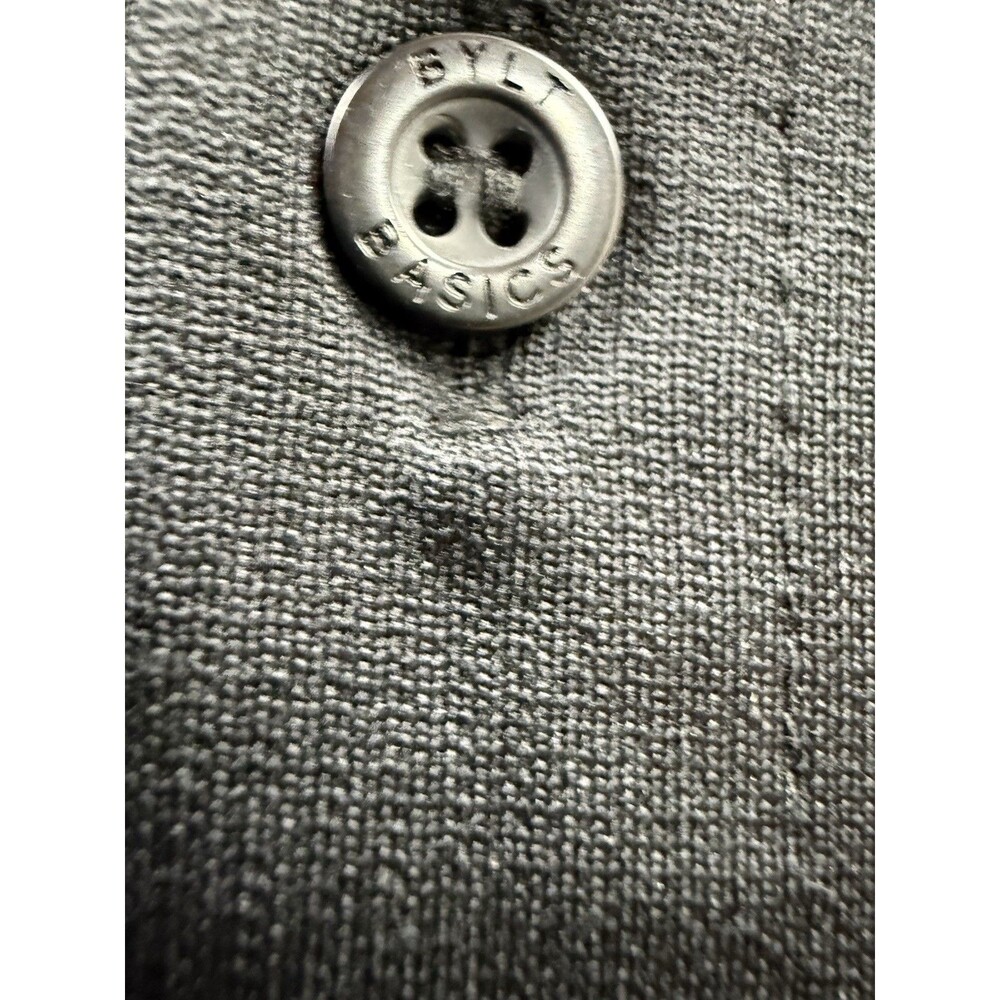 Bylt Premium Basics Executive Fit Short Sleeve Button Up Men's Size M Black - Picture 3 of 6